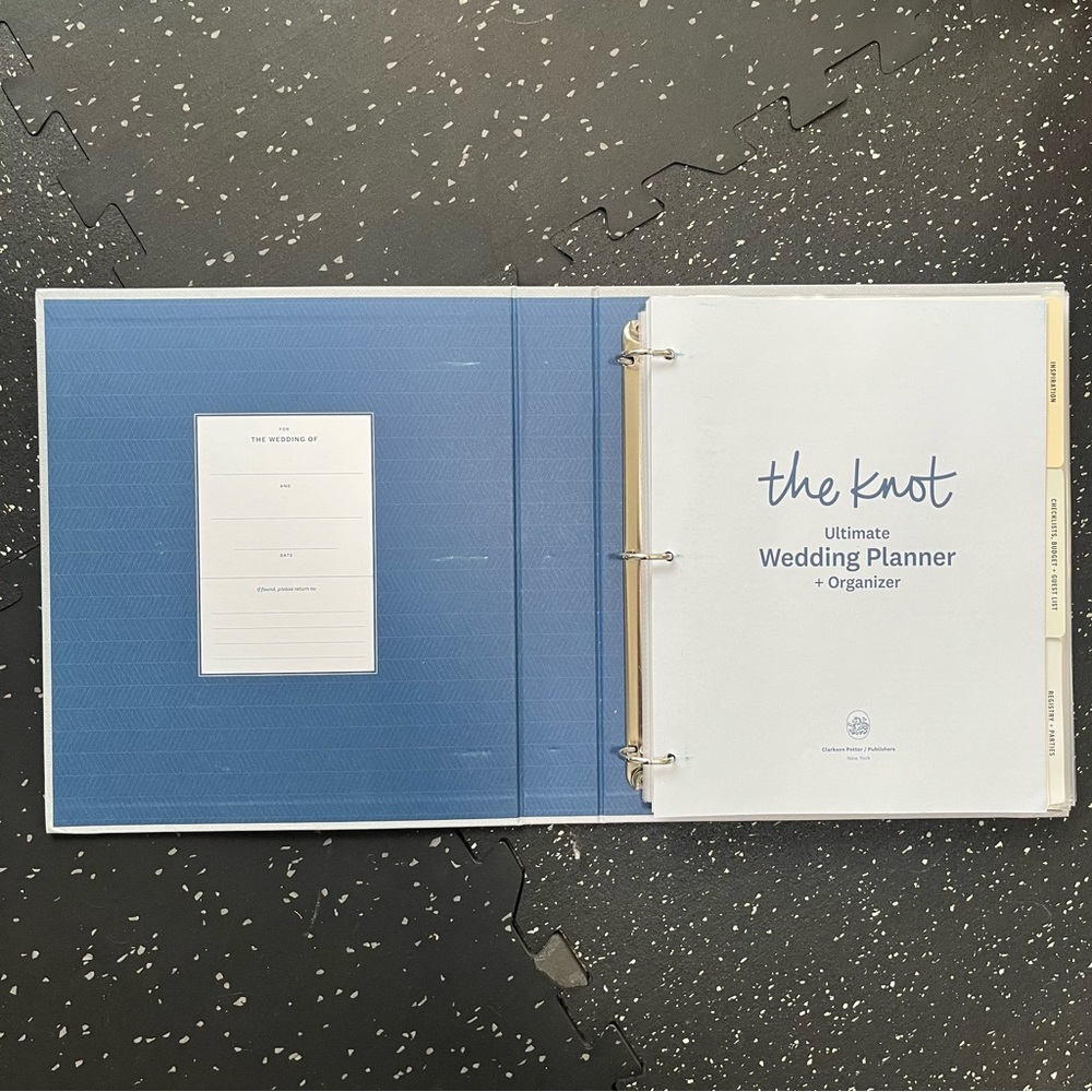 The Knot Ultimate Wedding Planner & Organizer in Blue